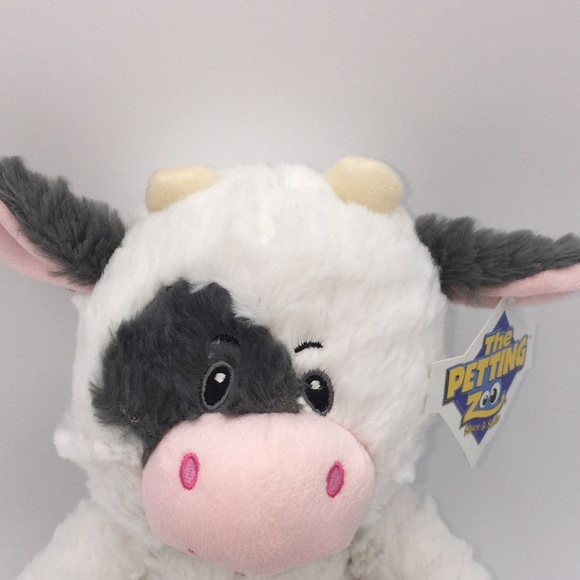 The Petting Zoo 14" Snugglerz Cow Soft Plush Stuffed Animal Farm Toy - Picture 2 of 11